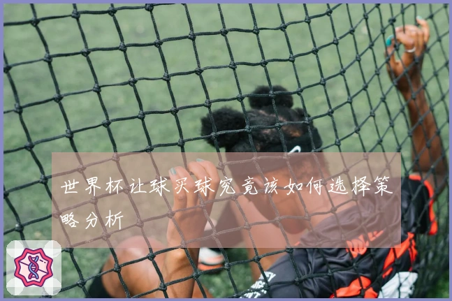 世界杯让球买球究竟该如何选择策略分析